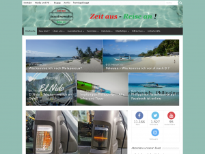 Screenshot des Blogs Auszeitnomaden