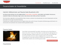 Screenshot des Blogs Feuerkörbe und Feuerschalen
