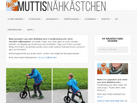 Screenshot des Blogs Muttis Nähkästchen