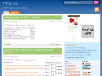 Screenshot des Blogs TT-Deals