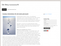 Screenshot des Blogs Der Berg ruuuuuuuuft!