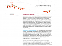 Screenshot des Blogs Langlauf & Outdoor Blog