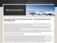 Screenshot des Blogs Winterwelten