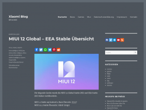 Screenshot des Blogs XiaomiBLog