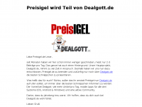 Screenshot des Blogs PreisIGEL