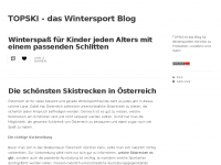 Screenshot des Blogs TOPSKI