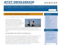 Screenshot des Blogs JETZT ERFOLGREICH!-Blog