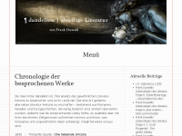 Screenshot des Blogs dandelion | abseitige Literatur