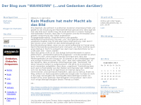 Screenshot des Blogs Der Blog zum Wahnsinn