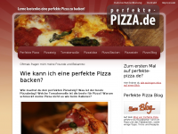 Screenshot des Blogs Perfekte Pizza, Pizzateig wie beim Italiener