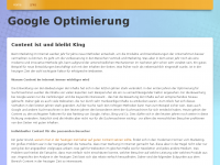 Screenshot des Blogs Google Optimierung