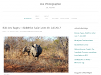 Screenshot des Blogs Joe Photographer Digital ART