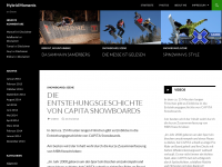 Screenshot des Blogs Hybrid Moments on Snow