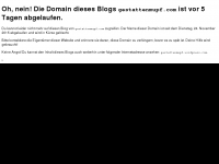 Screenshot des Blogs Wir sind die Mupfens!