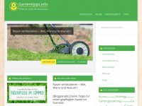 Screenshot des Blogs Gartentipps.info