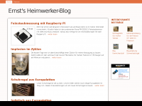 Screenshot des Blogs Ernst’s Blog