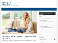 Screenshot des Blogs Powerline Test – Internet aus der Steckdose