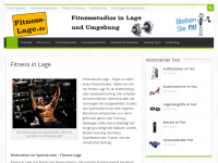 Screenshot des Blogs Fitness Lage