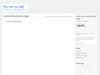 Screenshot des Blogs [hu-wi-ju.de]