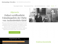 Screenshot des Blogs Alarmanlage Dresden