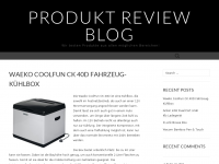 Screenshot des Blogs Produkt Reviews