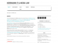 Screenshot des Blogs Herrmann IT & Media Law
