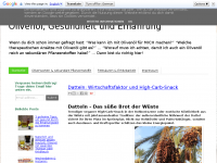 Screenshot des Blogs Olivenöl und Gesundheit: Ernährung mit Olivenöl leicht gemacht