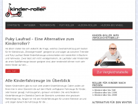 Screenshot des Blogs Kinder-Roller.info | Die Kinderroller Infoseite