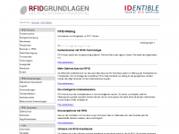 Screenshot des Blogs RFIDweblog