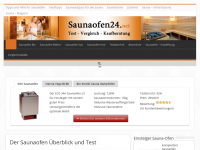 Screenshot des Blogs Saunaofen