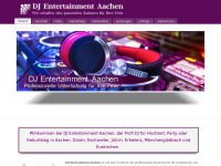 Screenshot des Blogs DJ Entertainment Aachen