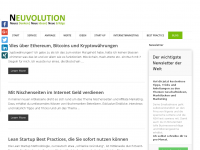 Screenshot des Blogs neuvolution – Neues Denken. Neue Ideen. neue Erfolge
