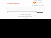 Screenshot des Blogs Sportartikel und Sportbekleidung