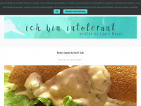 Screenshot des Blogs ich bin intolerant