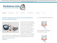 Screenshot des Blogs Medizinus.info