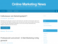 Screenshot des Blogs Online Marketing News Blog