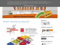 Screenshot des Blogs PixelTHEK – Digital Asset Management System