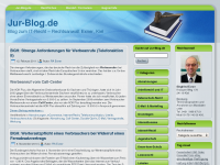 Screenshot des Blogs Jur-Blog.de