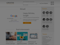 Screenshot des Blogs Crome Communications