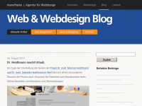 Screenshot des Blogs Web & Webdesign Blog
