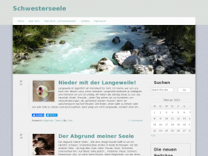 Screenshot des Blogs Schwesterseele