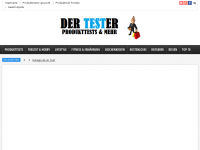 Screenshot des Blogs Der Tester – Produkttests & Mehr