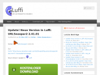 Screenshot des Blogs Luffi – Let’s use freeware! fun included
