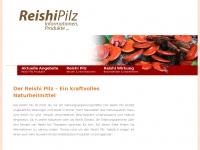 Screenshot des Blogs Reishi Pilz Informationsseite