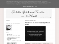 Screenshot des Blogs Gedichte, Sprüche und Favoriten von I. Kunath