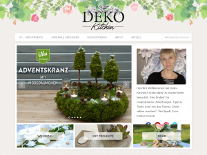 Screenshot des Blogs Deko Kitchen – Schöne Deko selber machen