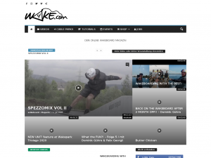 Screenshot des Blogs w4ke.com – Wakeboard Magazine