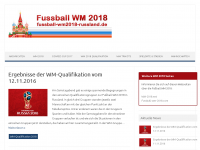 Screenshot des Blogs Fußball WM 2018 in Russland