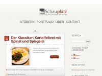 Screenshot des Blogs Schauplatz