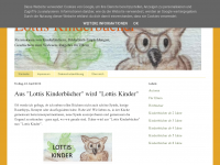 Screenshot des Blogs Lottis Kinderbücher